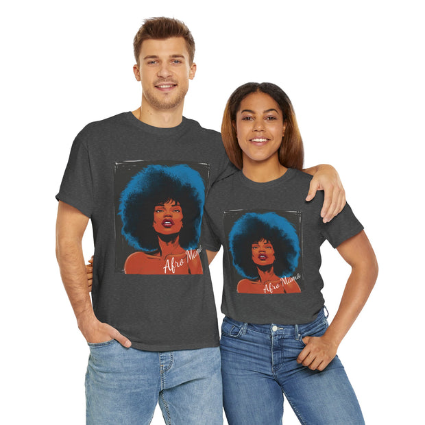 Afro Mama Unisex Heavy Cotton Tee - Unique & Bold - Under the Stars Babe
