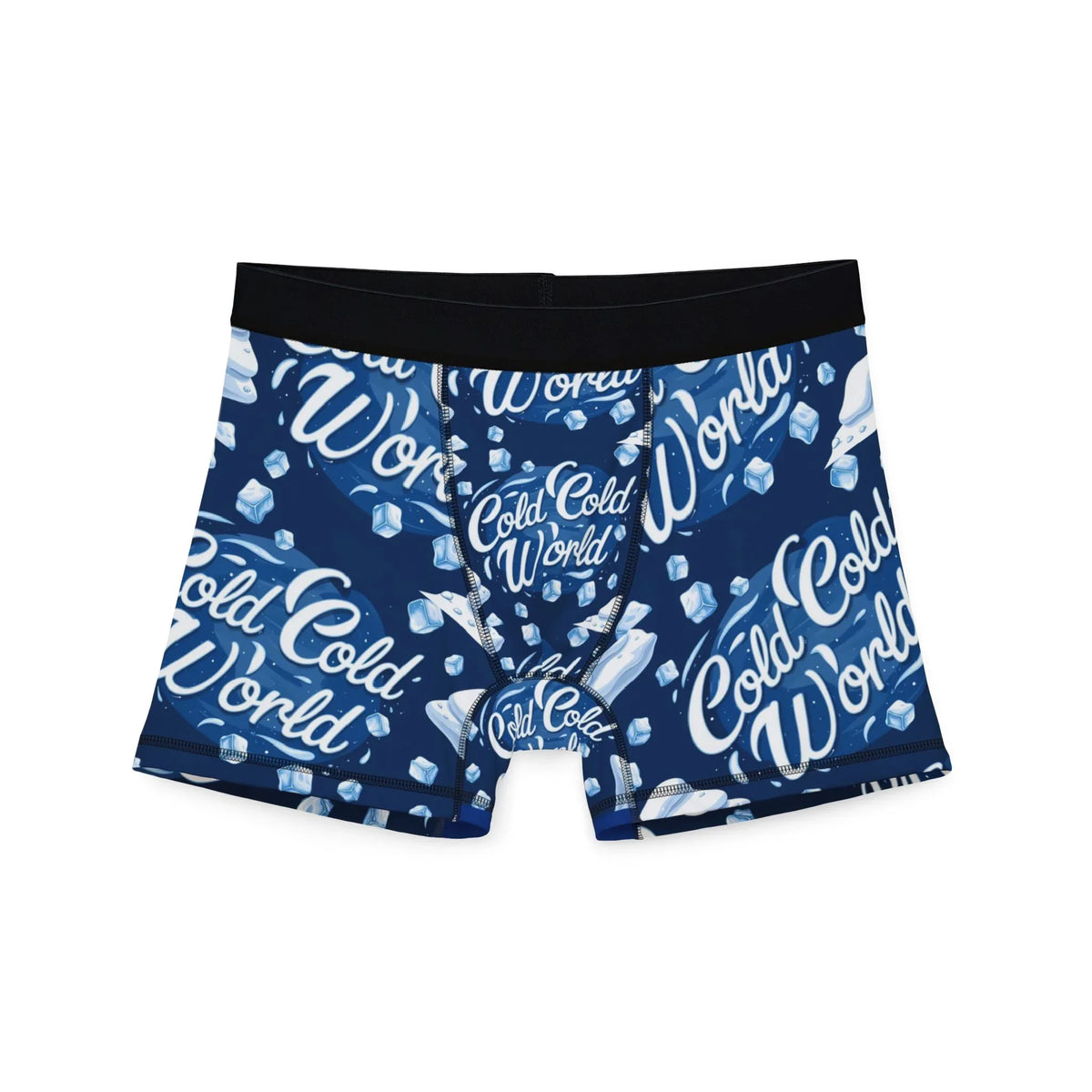Cold Cold World Men's Boxer Briefs — Iceberg Pattern - underthestarsbabe
