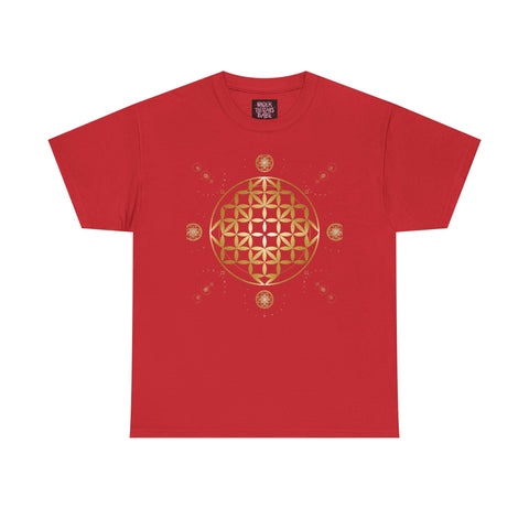 Gold Flower Of Life Unisex Graphic Tee