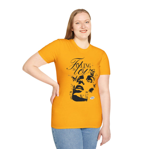 Falling in Love Unisex Softstyle T-Shirt - Romantic & Soft - Under the Stars Babe