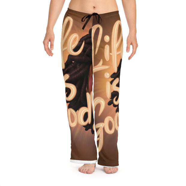 Life is Good Women's Pajama Pants - Soft & Relaxing - Under the Stars Babe