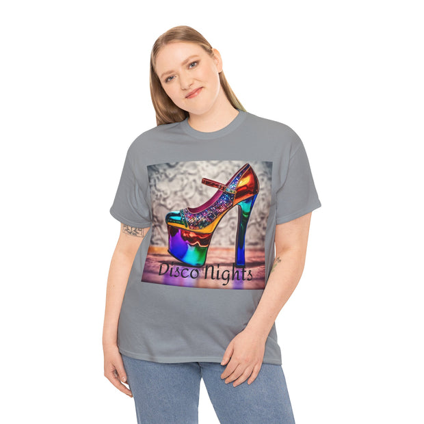 Disco Nights Unisex Heavy Cotton Tee - Retro Vibes - Under the Stars Babe