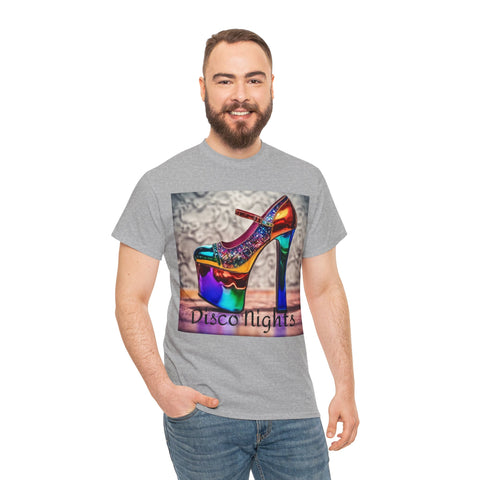 Disco Nights Unisex Heavy Cotton Tee - Retro Vibes - Under the Stars Babe