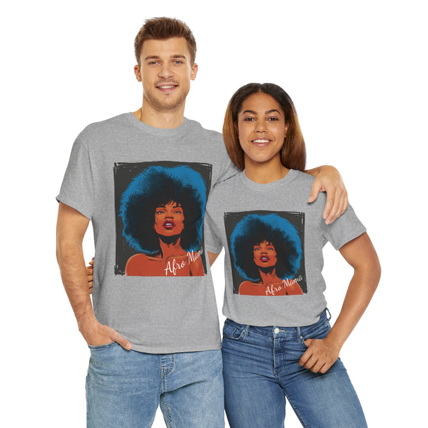 Afro Mama Unisex Heavy Cotton Tee - Unique & Bold - Under the Stars Babe