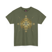 Gold Flower Of Life Unisex Graphic Tee