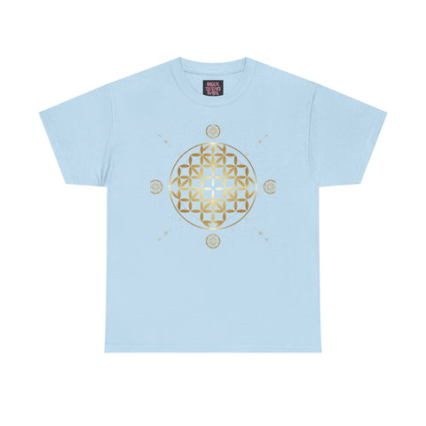 Gold Flower Of Life Unisex Graphic Tee