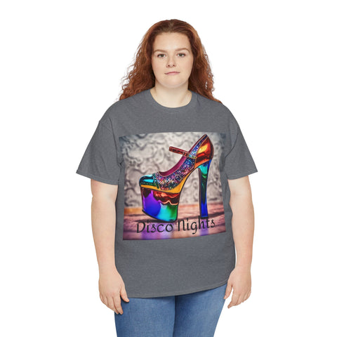 Disco Nights Unisex Heavy Cotton Tee - Retro Vibes - Under the Stars Babe