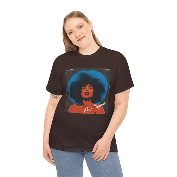 Afro Mama Unisex Heavy Cotton Tee - Unique & Bold - Under the Stars Babe