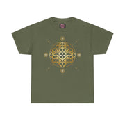 Gold Flower Of Life Unisex Graphic Tee