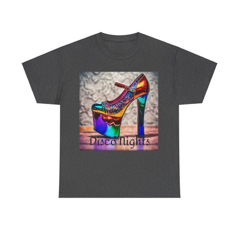 Disco Nights Unisex Heavy Cotton Tee - Retro Vibes - Under the Stars Babe