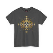 Gold Flower Of Life Unisex Graphic Tee