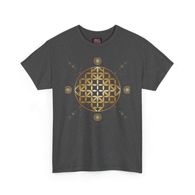 Gold Flower Of Life Unisex Graphic Tee