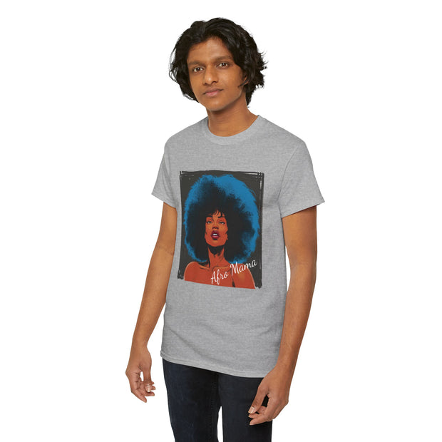 Afro Mama Unisex Heavy Cotton Tee - Unique & Bold - Under the Stars Babe