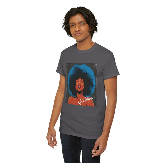 Afro Mama Unisex Heavy Cotton Tee - Unique & Bold - Under the Stars Babe