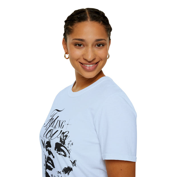 Falling in Love Unisex Softstyle T-Shirt - Romantic & Soft - Under the Stars Babe