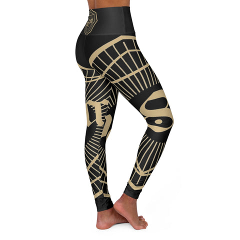 Abundance Sigil High-Waisted Yoga Leggings - Unique & Trendy - Under the Stars Babe