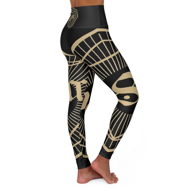Abundance Sigil High-Waisted Yoga Leggings - Unique & Trendy - Under the Stars Babe