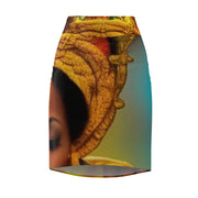 Queenie Vibrant Pencil Skirt
