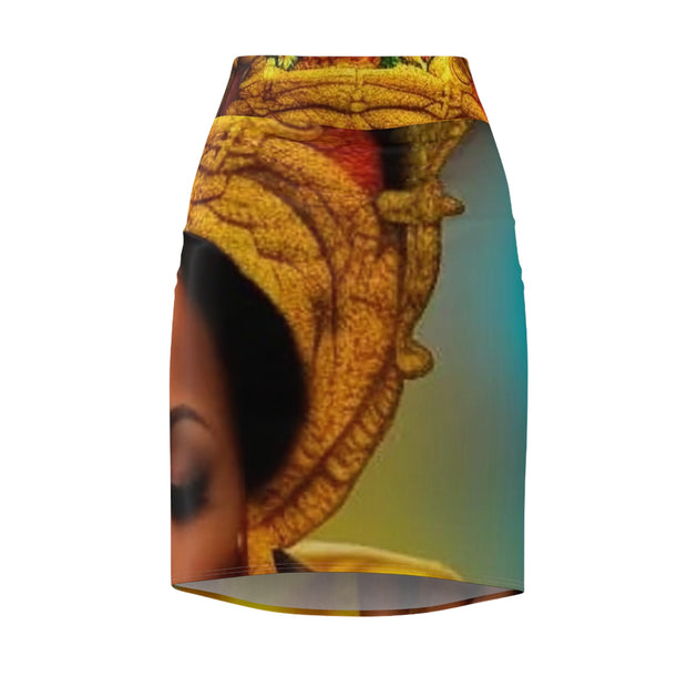 Queenie Vibrant Pencil Skirt