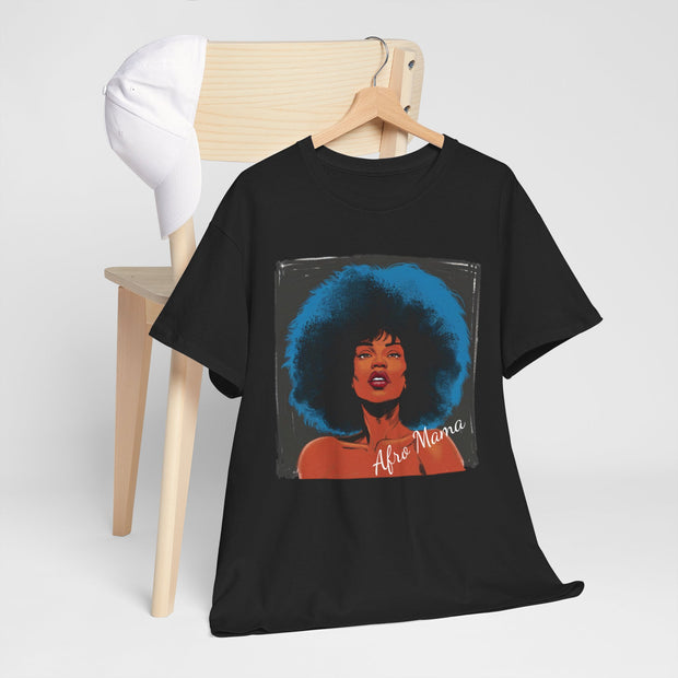 Afro Mama Unisex Heavy Cotton Tee - Unique & Bold - Under the Stars Babe