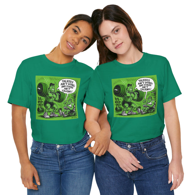 Doers Talkers Unisex Jersey Tee - Motivational & Bold - Under the Stars Babe