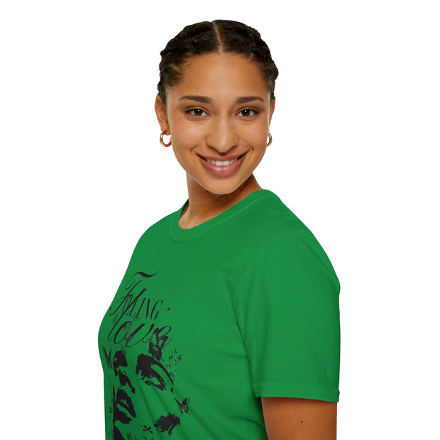Falling in Love Unisex Softstyle T-Shirt - Romantic & Soft - Under the Stars Babe