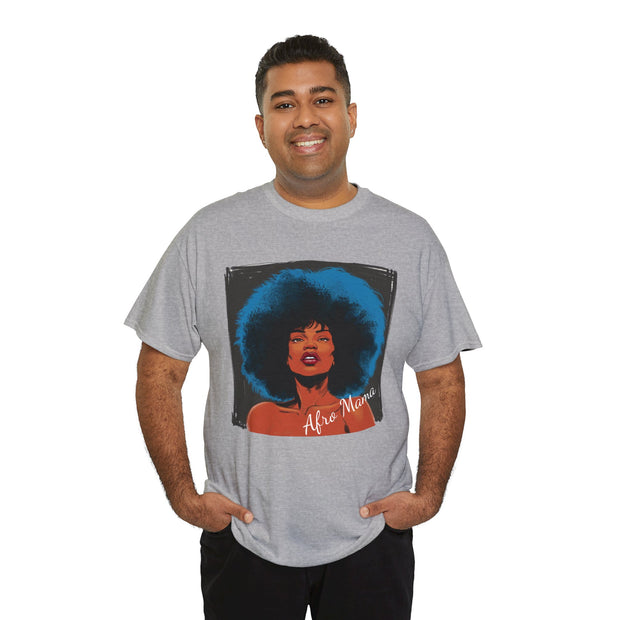 Afro Mama Unisex Heavy Cotton Tee - Unique & Bold - Under the Stars Babe