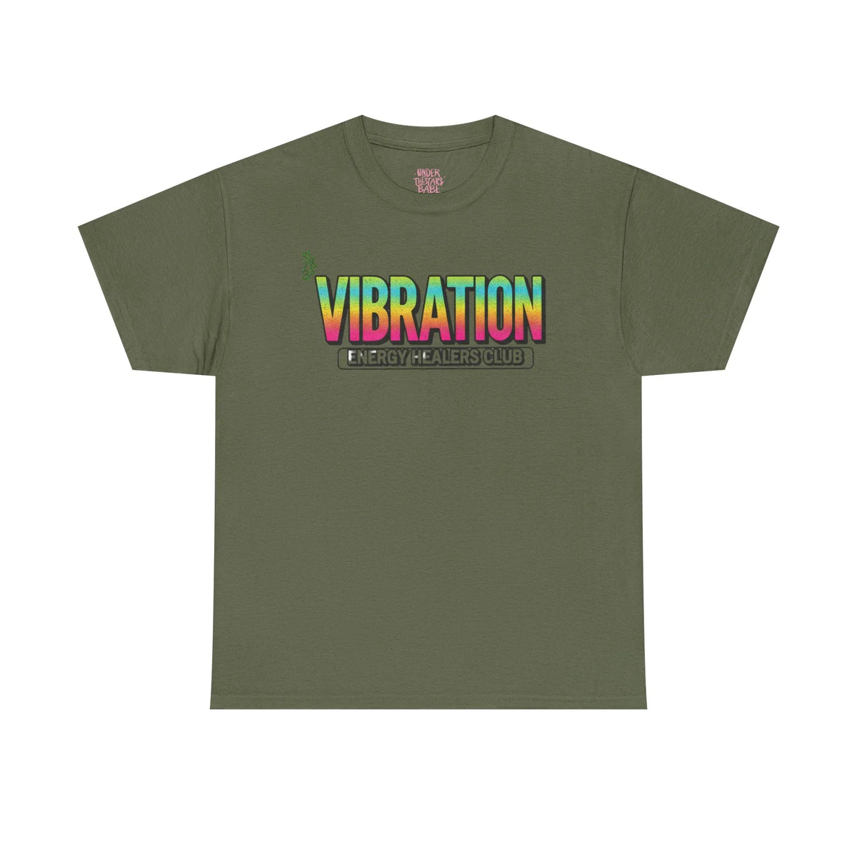 Vibration Healers Club Tee — Spiritual Energy Graphic T‑Shirt - underthestarsbabe