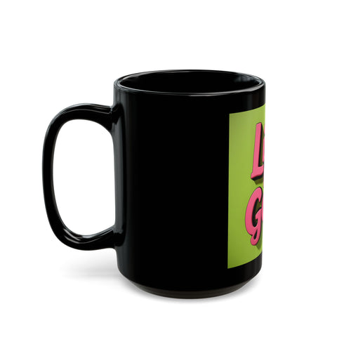 Life is Good Black Mug 15oz - Inspiring & Sleek - Under the Stars Babe