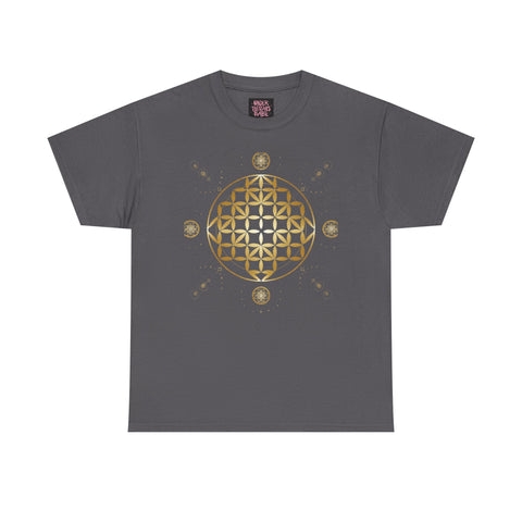 Gold Flower Of Life Unisex Graphic Tee