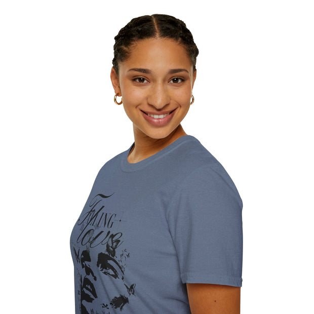 Falling in Love Unisex Softstyle T-Shirt - Romantic & Soft - Under the Stars Babe