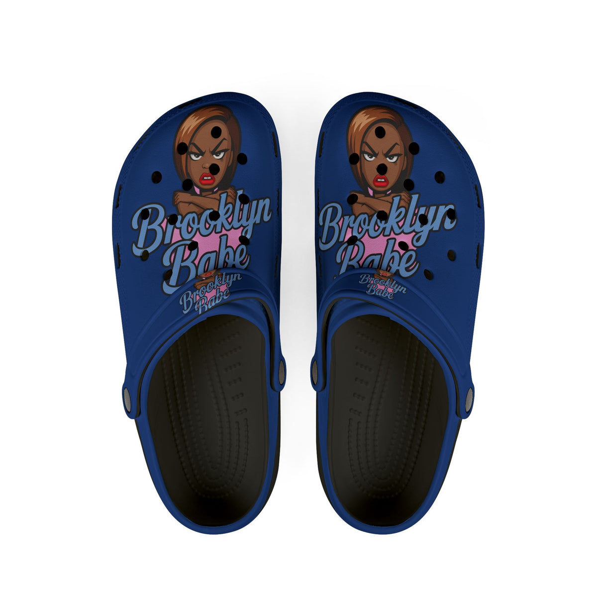 Brooklyn Babe EVA Foam Clogs — Graphic Slip-On Shoes