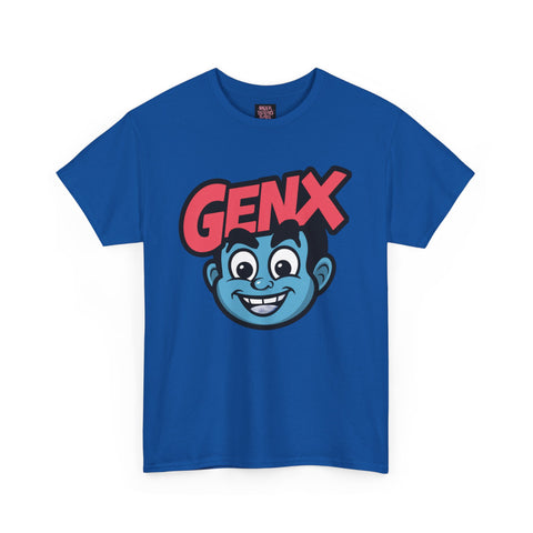 GENX Unisex Heavy Cotton Tee - Retro Style Graphic T-Shirt for Gen Z Enthusiasts