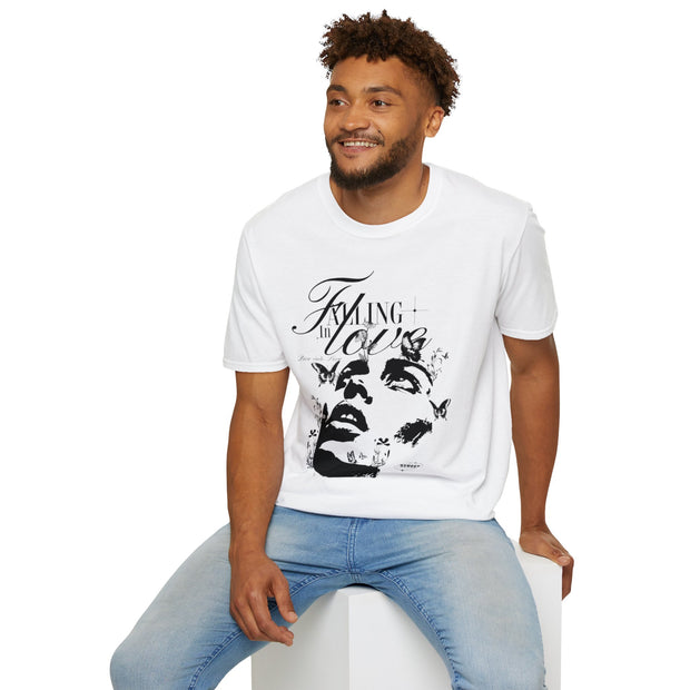 Falling in Love Unisex Softstyle T-Shirt - Romantic & Soft - Under the Stars Babe