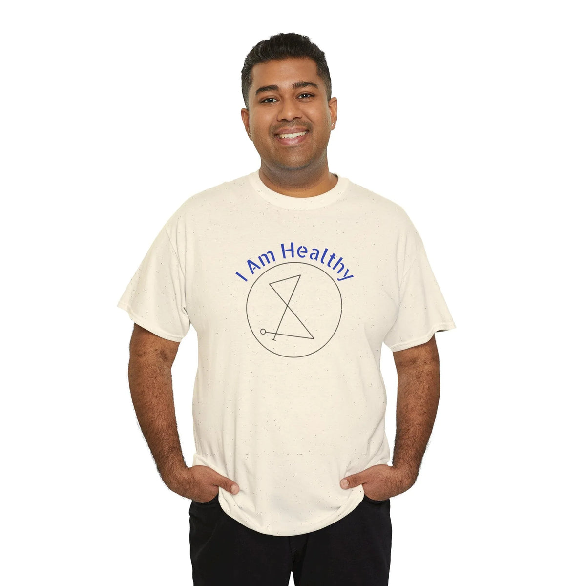 I AM Healthy Sigil Healing T-Shirt — Spiritual Wellness Tee - underthestarsbabe