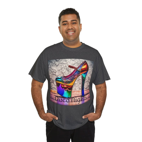 Disco Nights Unisex Heavy Cotton Tee - Retro Vibes - Under the Stars Babe