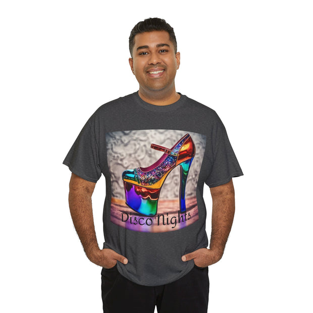Disco Nights Unisex Heavy Cotton Tee - Retro Vibes - Under the Stars Babe