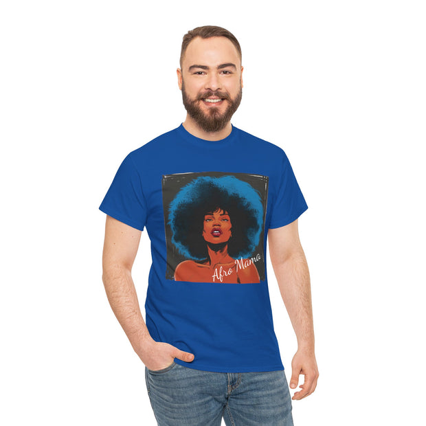 Afro Mama Unisex Heavy Cotton Tee - Unique & Bold - Under the Stars Babe