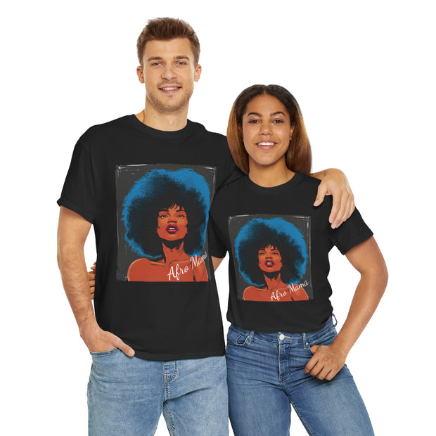Afro Mama Unisex Heavy Cotton Tee - Unique & Bold - Under the Stars Babe