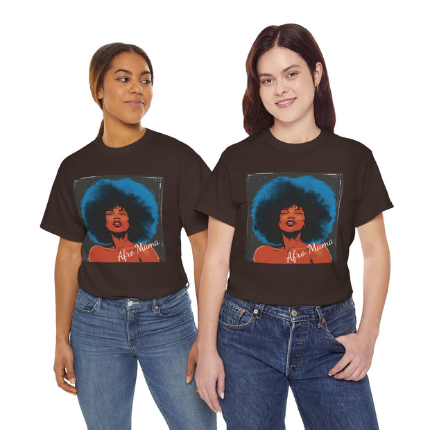 Afro Mama Unisex Heavy Cotton Tee - Unique & Bold - Under the Stars Babe