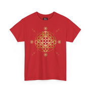 Gold Flower Of Life Unisex Graphic Tee