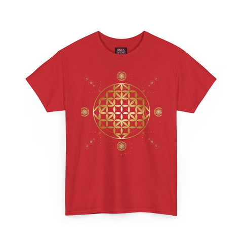 Gold Flower Of Life Unisex Graphic Tee