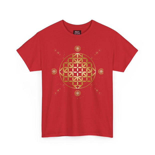 Gold Flower Of Life Unisex Graphic Tee