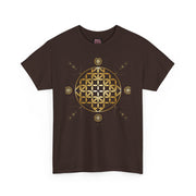 Gold Flower Of Life Unisex Graphic Tee