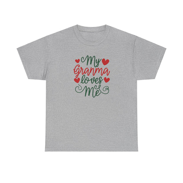 My Granma Loves Me Unisex Cotton Tee - Heartfelt Gift - Under the Stars Babe