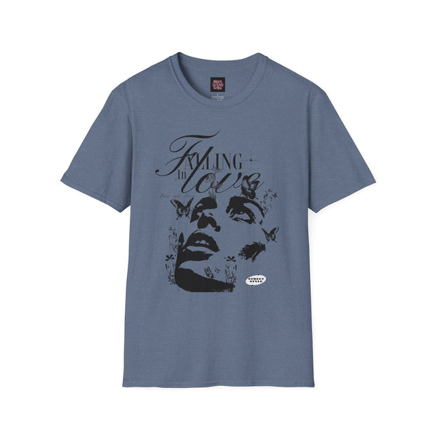 Falling in Love Unisex Softstyle T-Shirt - Romantic & Soft - Under the Stars Babe