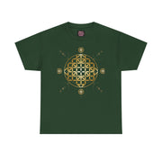 Gold Flower Of Life Unisex Graphic Tee