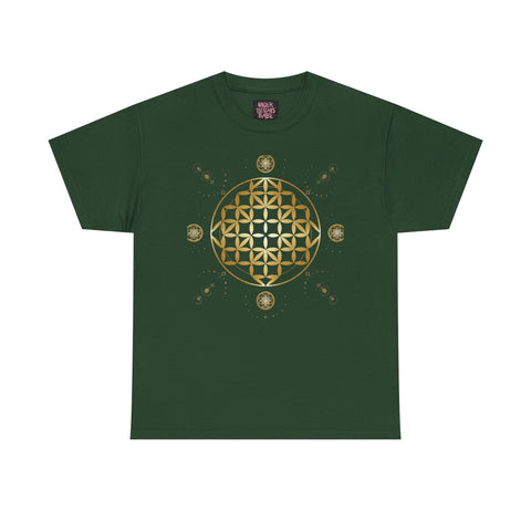 Gold Flower Of Life Unisex Graphic Tee