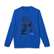 Falling In Love Adidas® Unisex Fleece Crewneck Sweatshirt - Under The Stars Babe