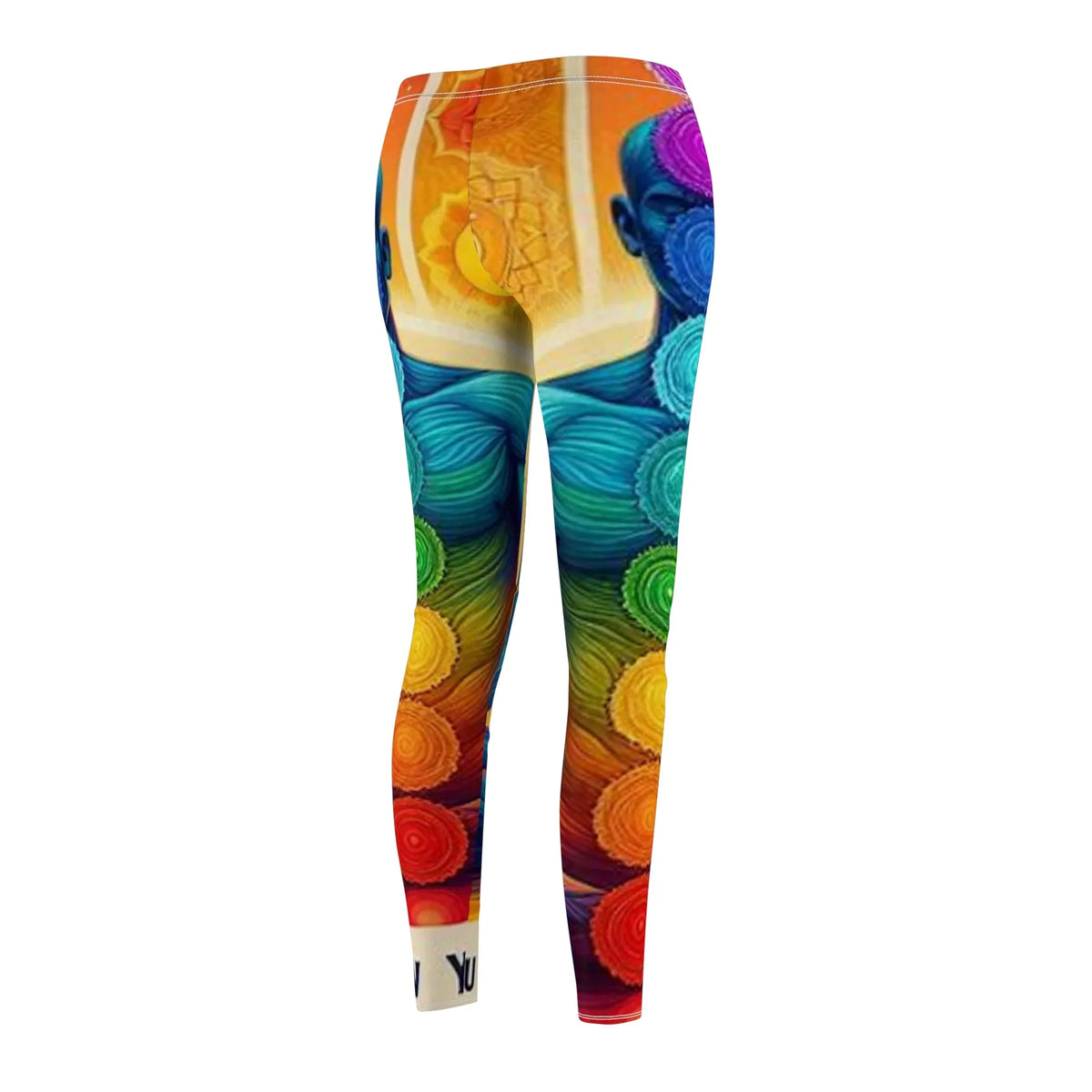 Chakra Rainbow Yoga Leggings — Colorful Spiritual Energy Print - underthestarsbabe